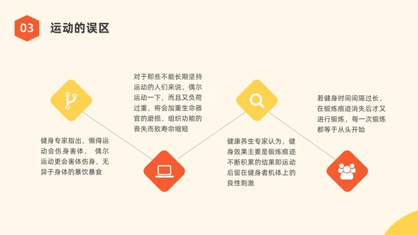 橙黄色水彩简约商务运动健身宣传PPT全民健身日