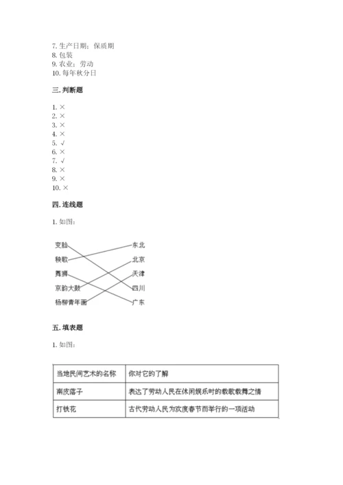 部编版道德与法治四年级下册期末测试卷附参考答案（满分必刷）.docx