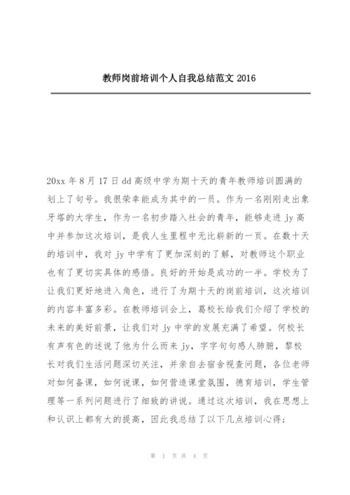 教师岗前培训个人自我总结范文2016.docx