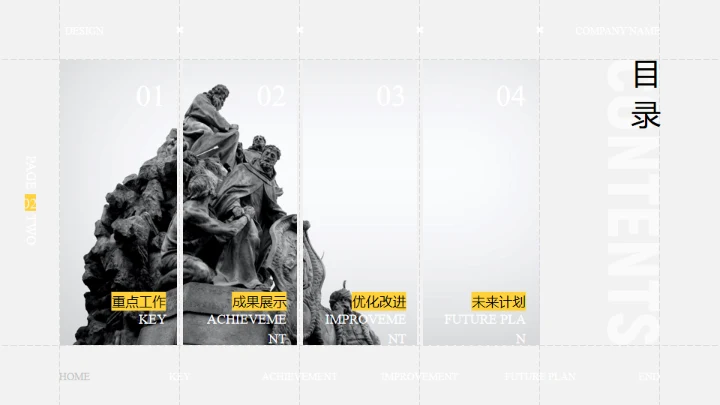 SUMMARY REPORT复古艺术通用PPT模板