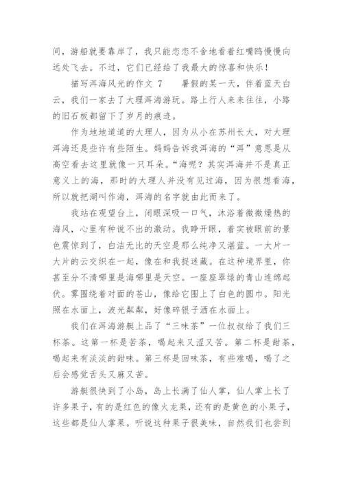 描写洱海风光的作文.docx