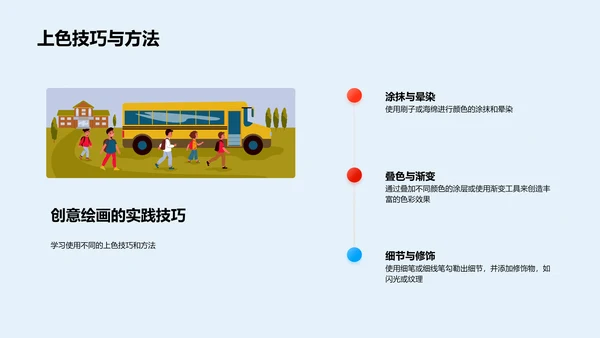 创意绘画教学PPT模板