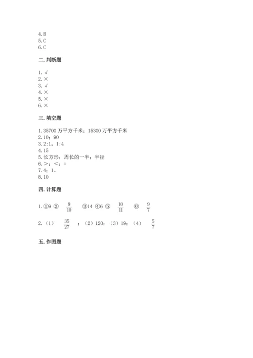 小学六年级上册数学期末测试卷（网校专用）word版.docx