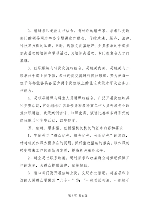 关于创建学习型、服务型、创新型机关机关的实施意见 (6).docx