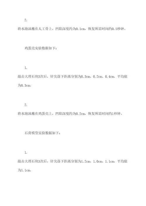 鉴定骨成分的简易实验报告