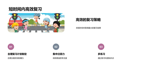 数学期末复习攻略PPT模板