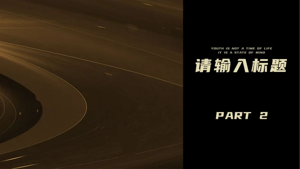 黑金商务风总结汇报PPT模板
