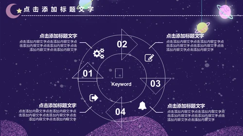 创意科技黑洞科谱知识商业计划书通用PPT模板