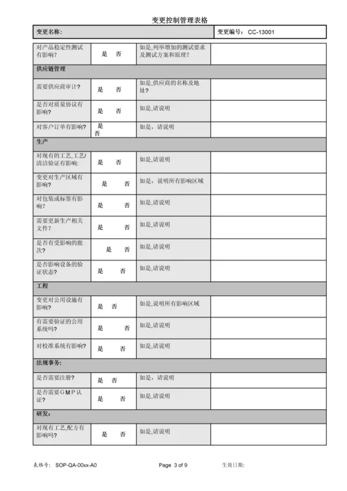 变更控制管理表格.docx