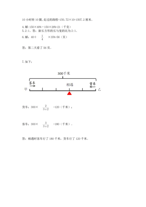 人教版六年级上册数学期末测试卷带答案（典型题）.docx