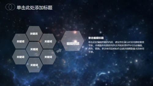星空大气地球发布会通用PPT模版