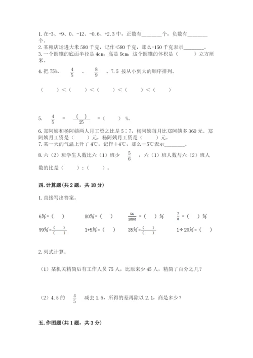 北京版小学六年级下册数学期末综合素养测试卷及参考答案（a卷）.docx