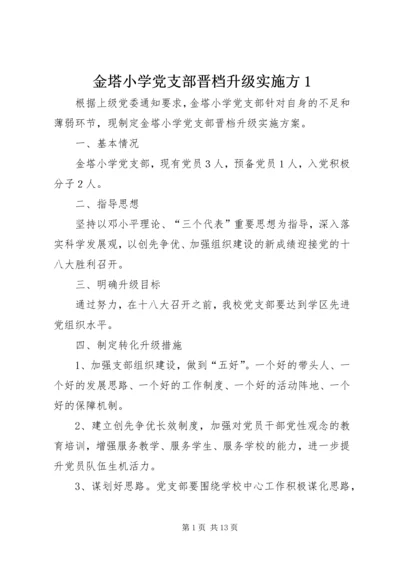 金塔小学党支部晋档升级实施方1.docx