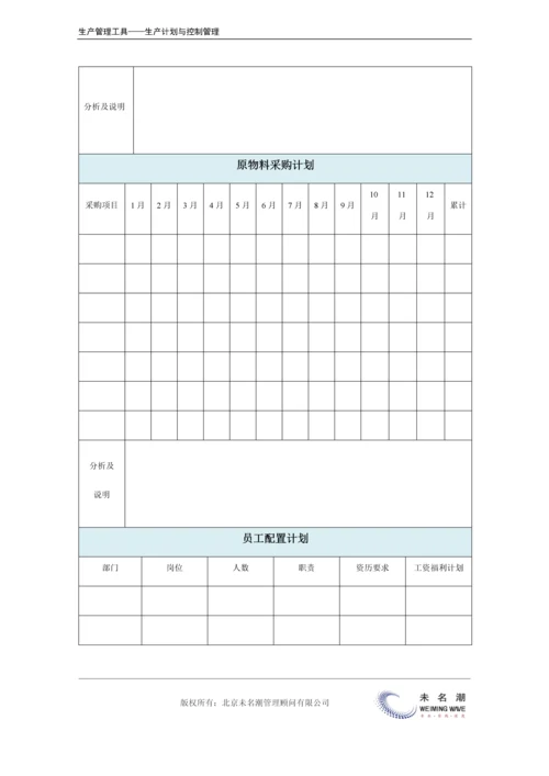 年度生产系统计划表.docx