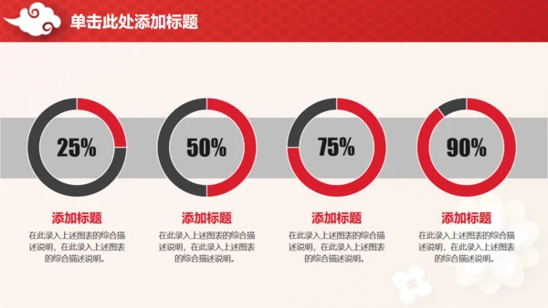 喜庆中国红企业年终总结汇报通用PPT模板
