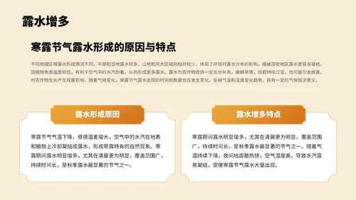 橙色中国风寒露节气PPT模板