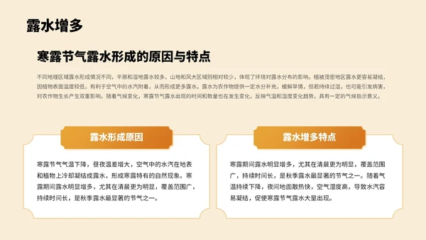 橙色中国风寒露节气PPT模板