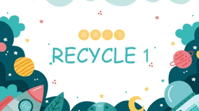 人教PEP版英语三年级下册 Recycle 1 课件(共74张PPT)