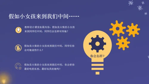 卖火柴的小女孩教师教学课件通用PPT模板