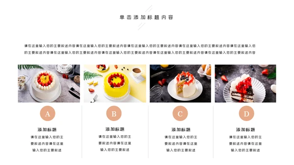 甜品蛋糕美食甜点下午茶动态PPT模板