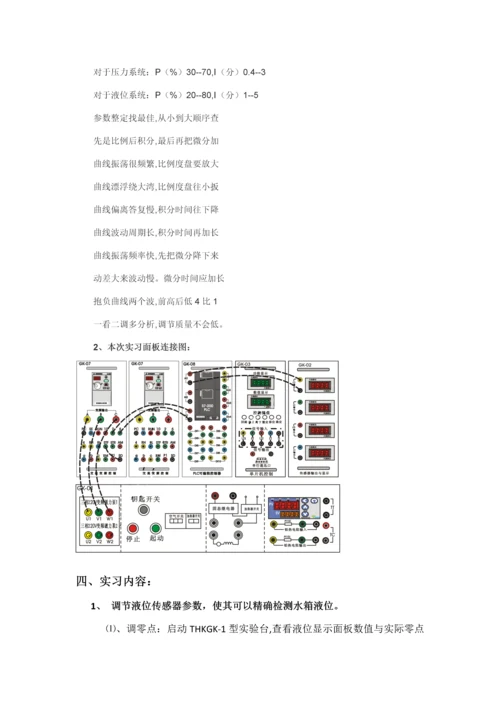 单容水箱PI控制基础系统综合设计实习报告.docx