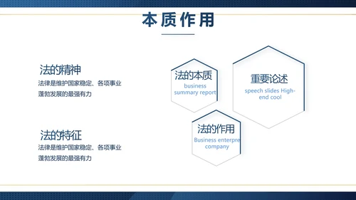蓝色大气法律律师工作总结汇报PPT