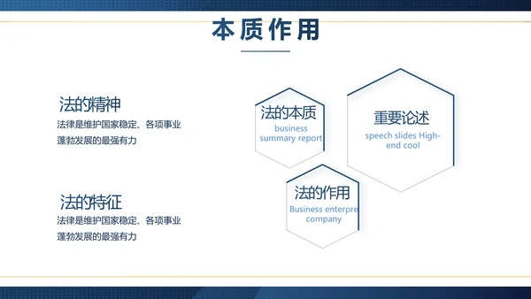 蓝色大气法律律师工作总结汇报PPT