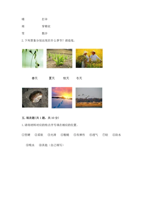 教科版二年级上册科学期末测试卷【典优】.docx
