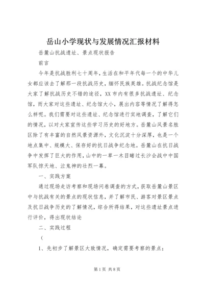 岳山小学现状与发展情况汇报材料 (4).docx