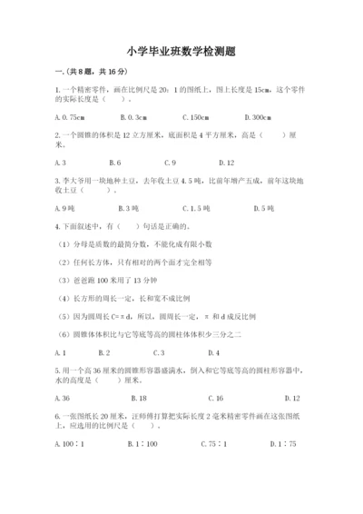 小学毕业班数学检测题（培优b卷）.docx