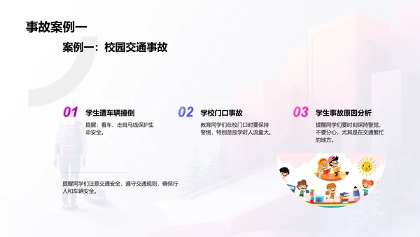 校园安全知识讲座PPT模板