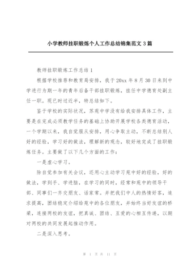 小学教师挂职锻炼个人工作总结锦集范文3篇.docx