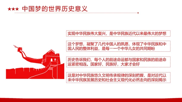 同心共筑中国梦，我的中国梦PPT模板