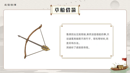 三国演义之草船借箭的故事通用PPT模板
