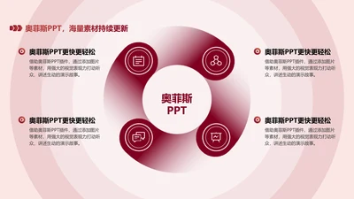 创意通用循环关系4项PPT单页