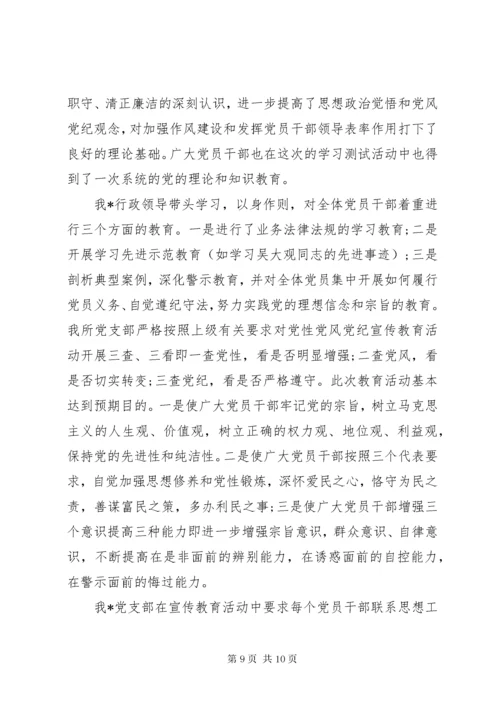 党风党性党纪教育活动总结.docx