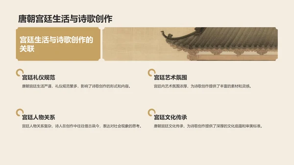 橙色复古风《长恨歌》的历史背景解读PPT模板