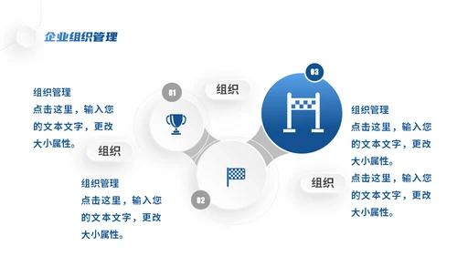公司管理企业商业模式微立体风格通用PPT模板