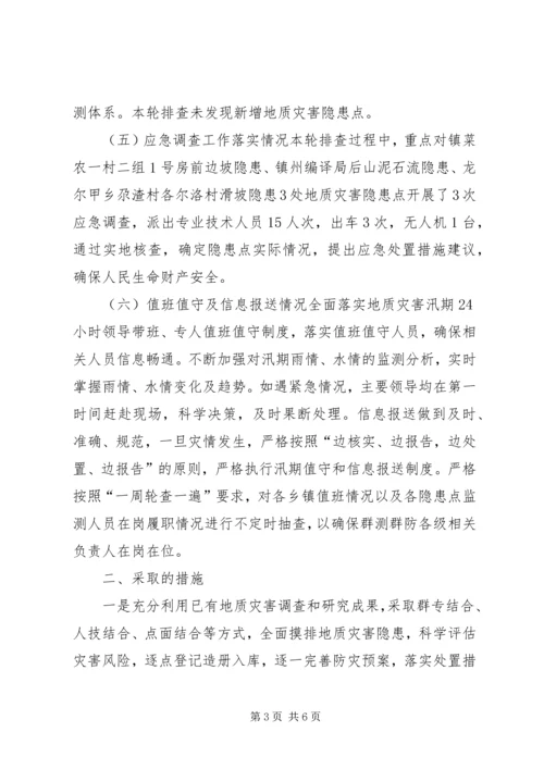 地质灾害隐患排查工作报告 (2).docx