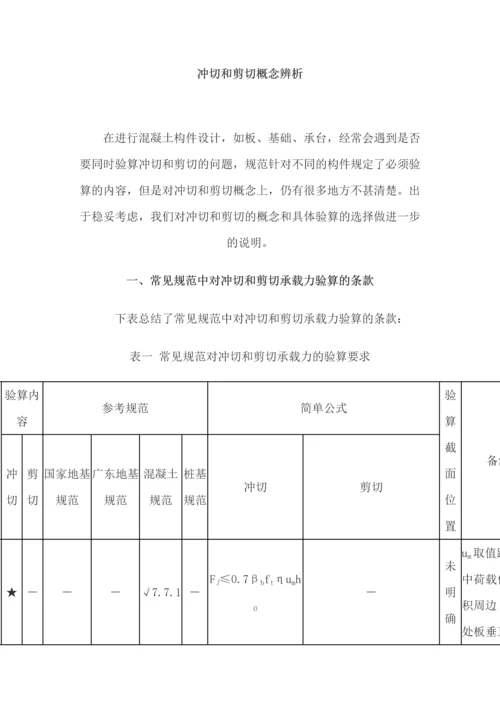 冲切和剪切概念辨析.docx