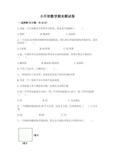 小升初数学期末测试卷精品【巩固】.docx