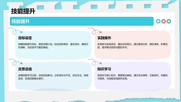 蓝色卡通风教育培训PPT模板
