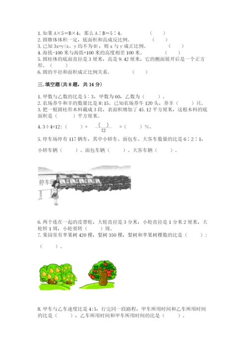 通州市六年级下册数学期末测试卷精品带答案.docx