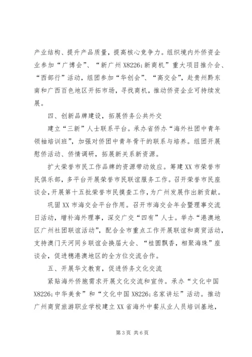 侨务办年度民事工作要点.docx