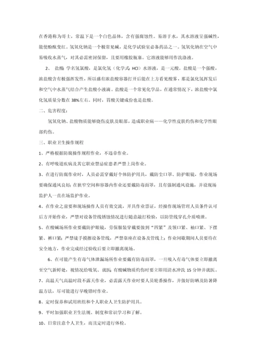 岗位职业健康操作作业规程新.docx