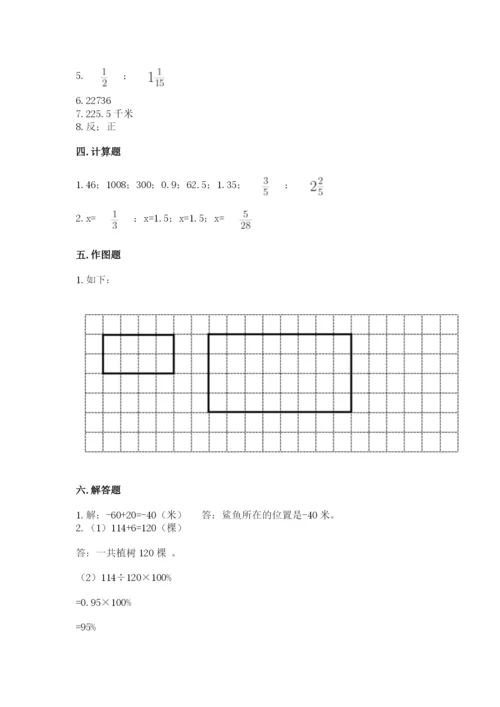 六年级下册数学期末测试卷（易错题）word版.docx