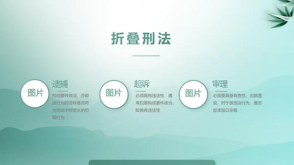 蓝色中国风法律案例分析动态PPT模板