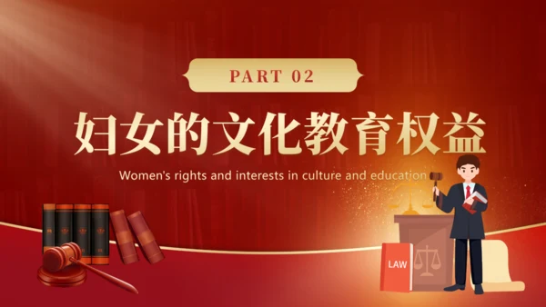妇女权益保护，妇女节通用PPT模板