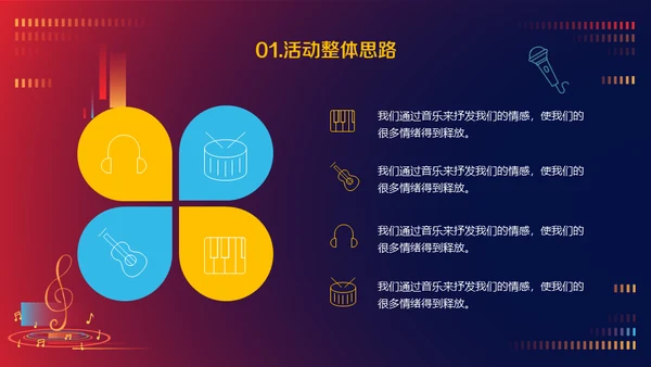 音乐节活动策划方案通用PPT模板
