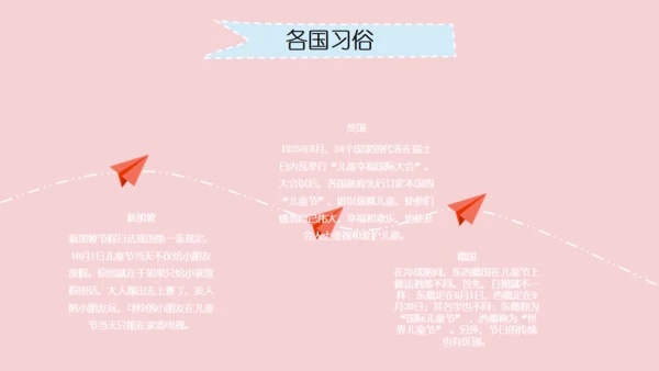 小熊卡通61儿童节快乐通用PPT模板